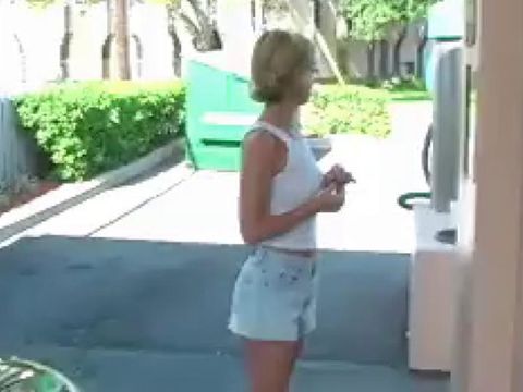 Homemade Blonde Blowjob - Free HD Amateur Blonde Blowjob At the Carwash, Swallow Porn Video